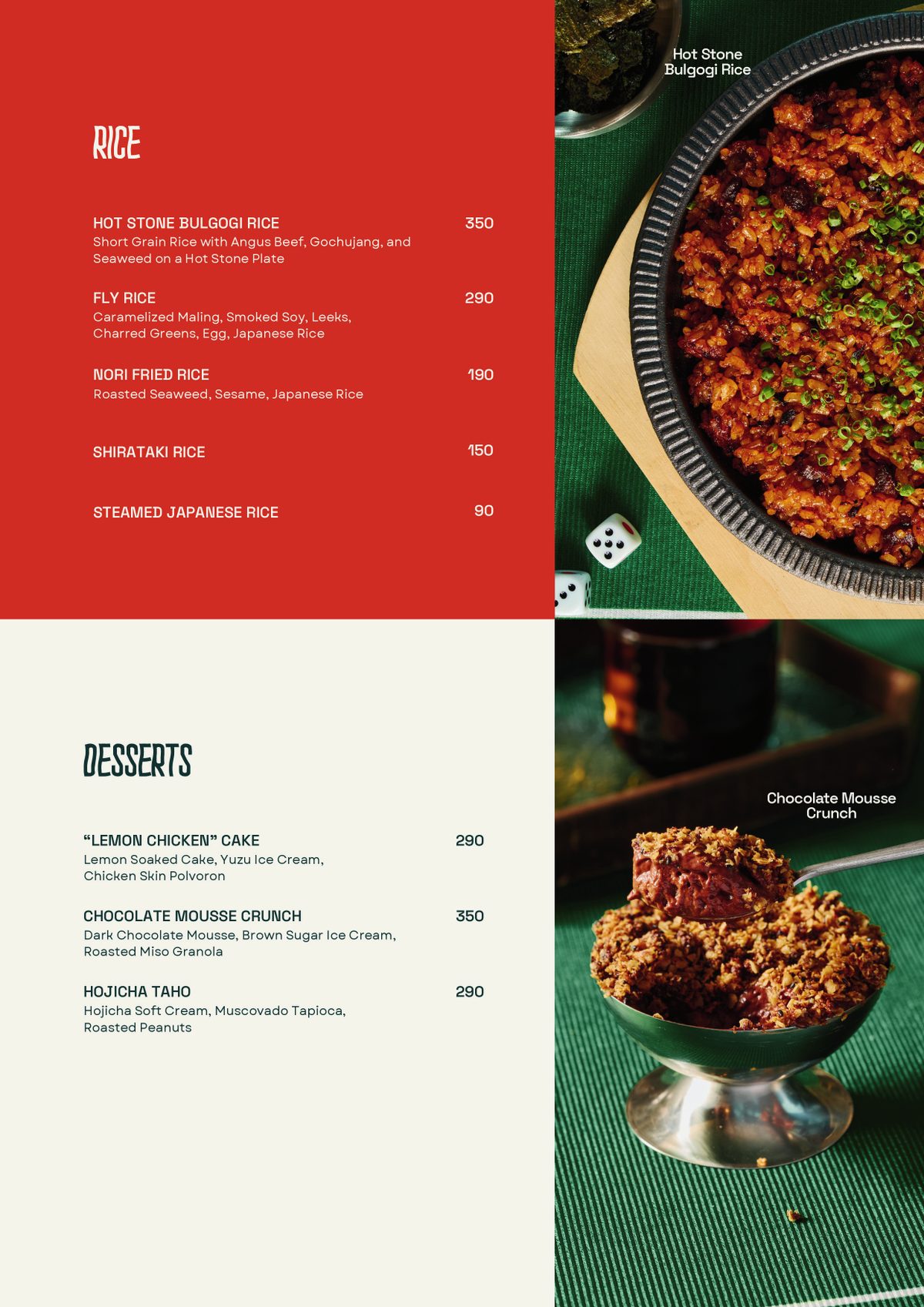 Menu page 6